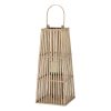 Medium Silo Wicker Lantern With Glass Holder - Image 3