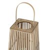 Medium Silo Wicker Lantern With Glass Holder - Image 4