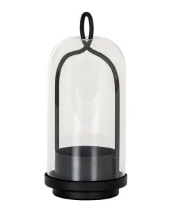 Nyx Medium Candle Holder With Glass Cloche
