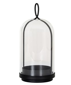Nysa Large Candle Holder With Glass Cloche