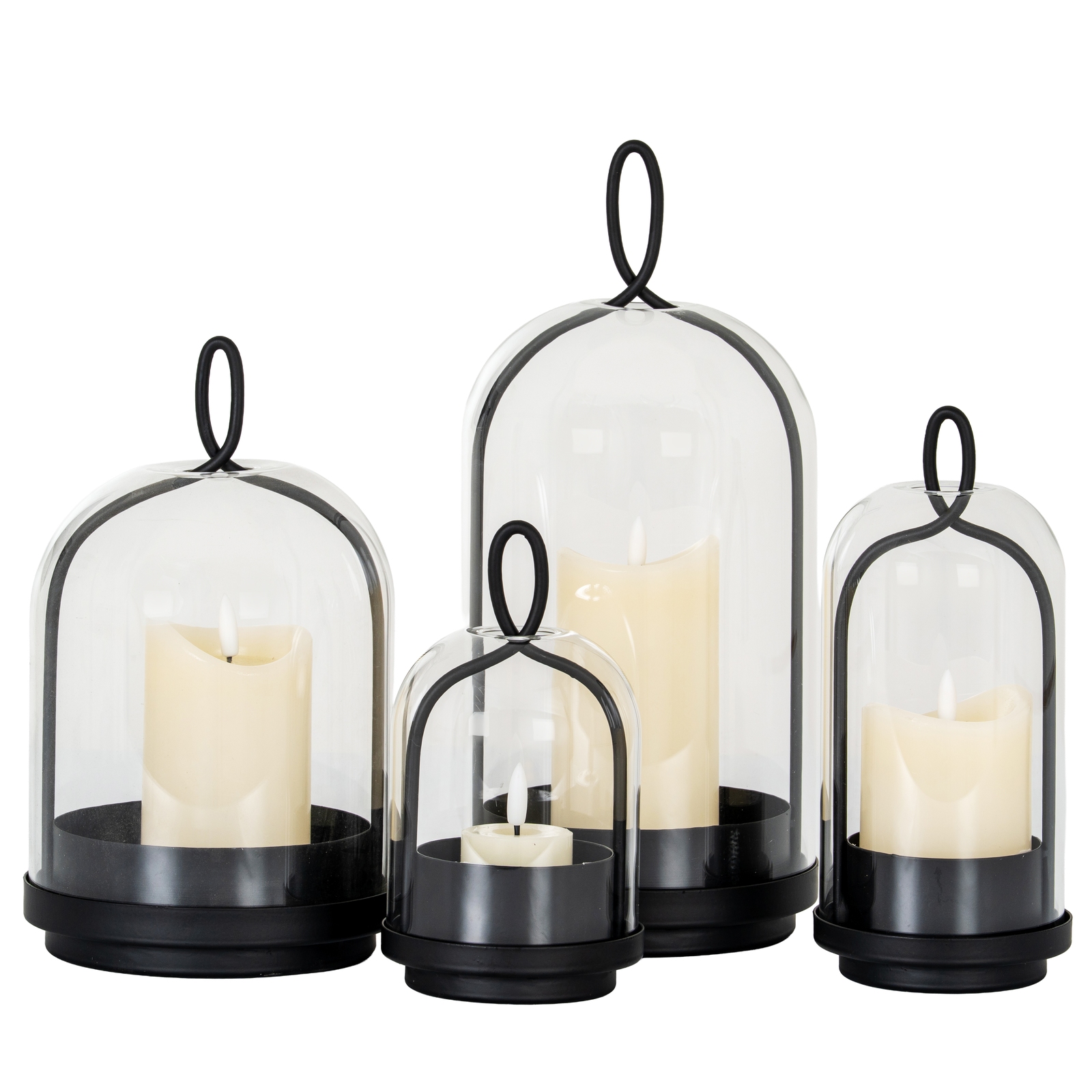 Nysa Large Candle Holder With Glass Cloche - Image 4