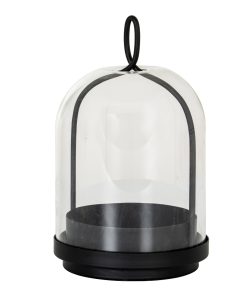 Nysa Medium Candle Holder With Glass Cloche