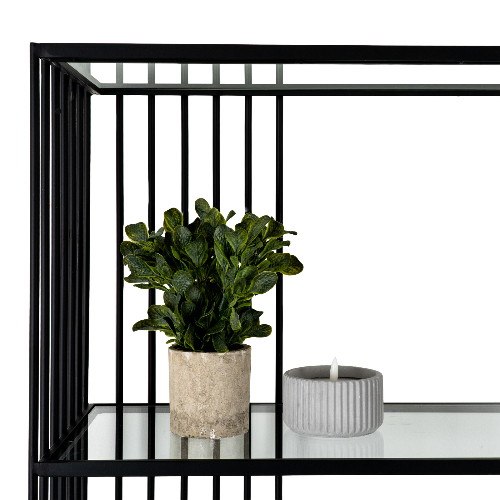 Alto Shelf Unit With Glass Shelves - Image 5