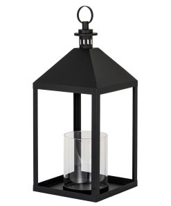 Astra Large Lantern With Glass Candle Holder