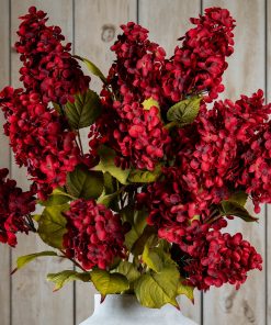 Dark Red Spear Hydrangea Spray