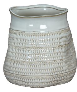Tava Wide Hewn Vase