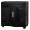 Lennox Black 2 Door Small Sideboard - Image 2
