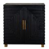 Lennox Black 2 Door Small Sideboard - Image 3