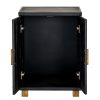 Lennox Black 2 Door Side Cupboard - Image 3