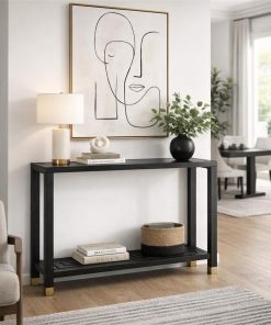 Lennox Black Console Table