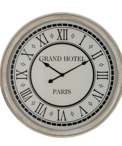 Hotel Paris Large Grey Clock With Glass