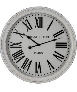 Hotel Paris White Clock With Glass