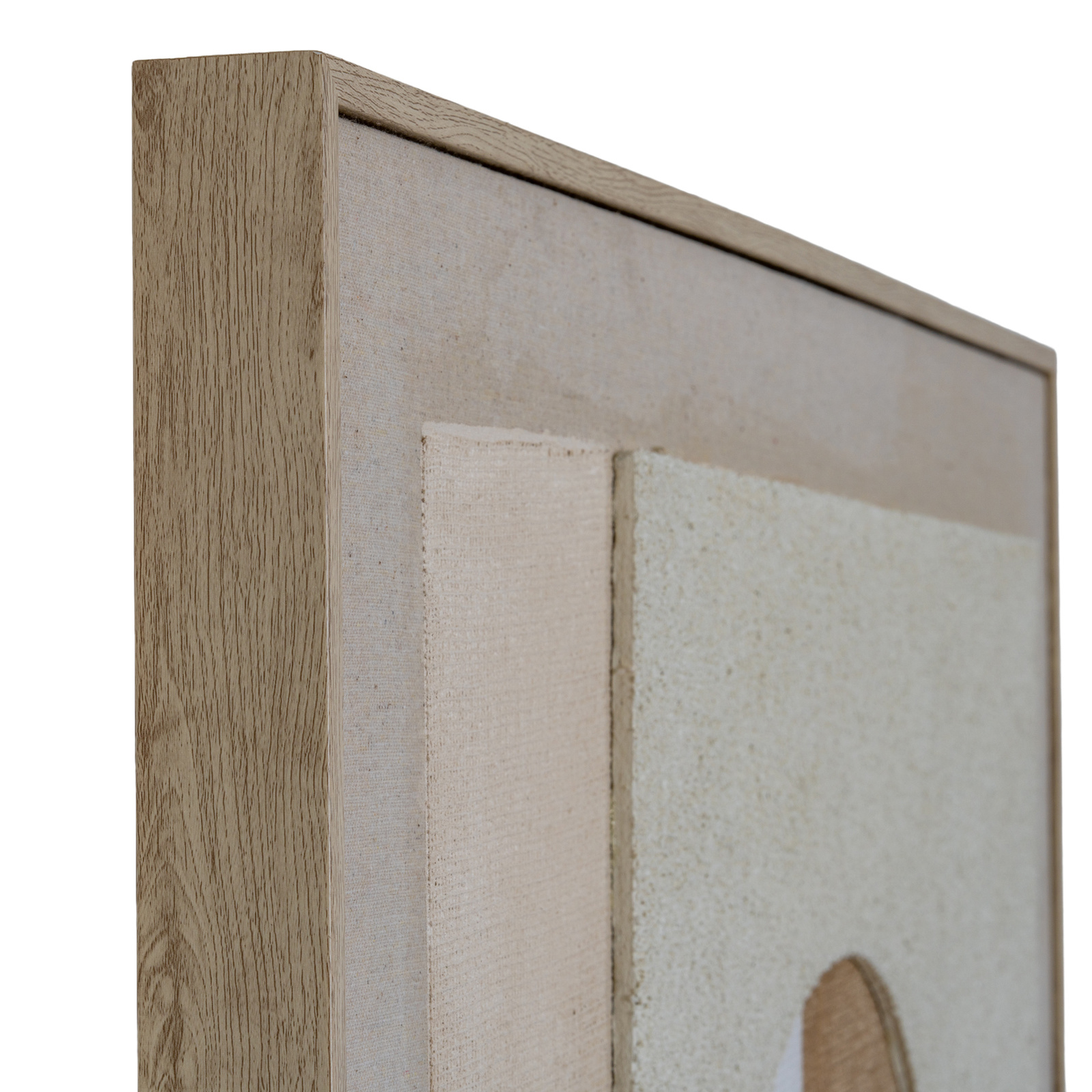 Portina Linen Textured Canvas in Frame - Image 5
