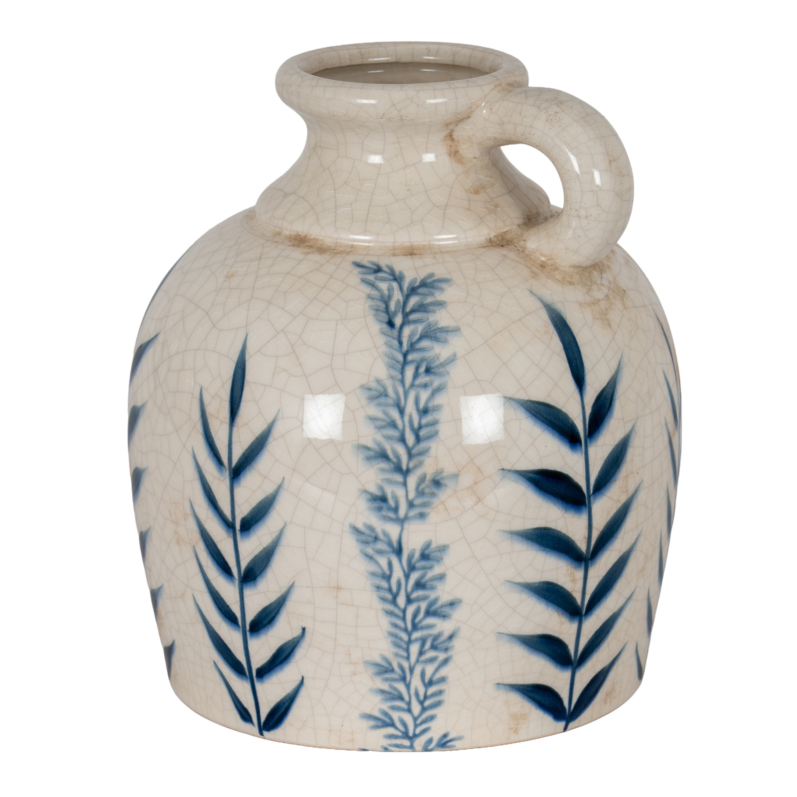 Blue Flora Amphora Jug Vase - Image 2