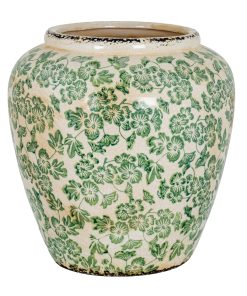 Large Green Clover Olpe Vase