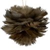 Medium Fawn Feather Ball Decoration - Image 3