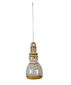 Wish Ceramic Snowman Tree Ornament