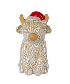 Merry Moo Ceramic Cow Ornament