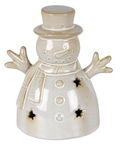 Alora Ceramic Small Snowman With LED Light